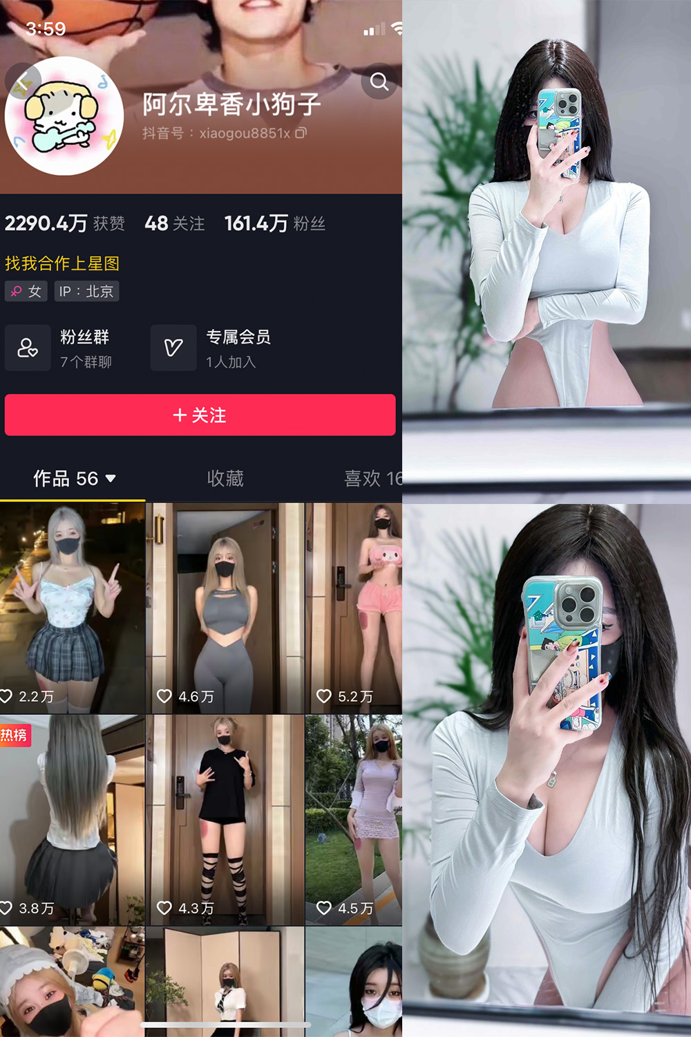 抖音 阿尔卑香小狗子 微密圈 NO.041期 【10P2V】最新至:2024.1.05