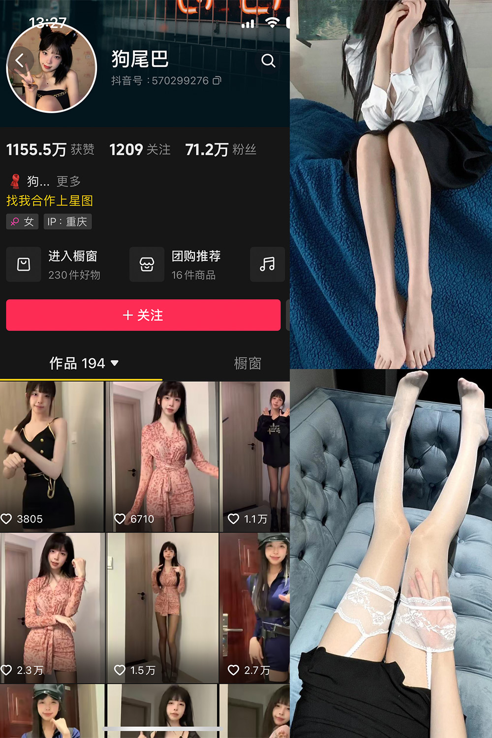 抖音 狗尾巴叶 微密圈 NO.003期 【37P8V】最新至:2023.12.12